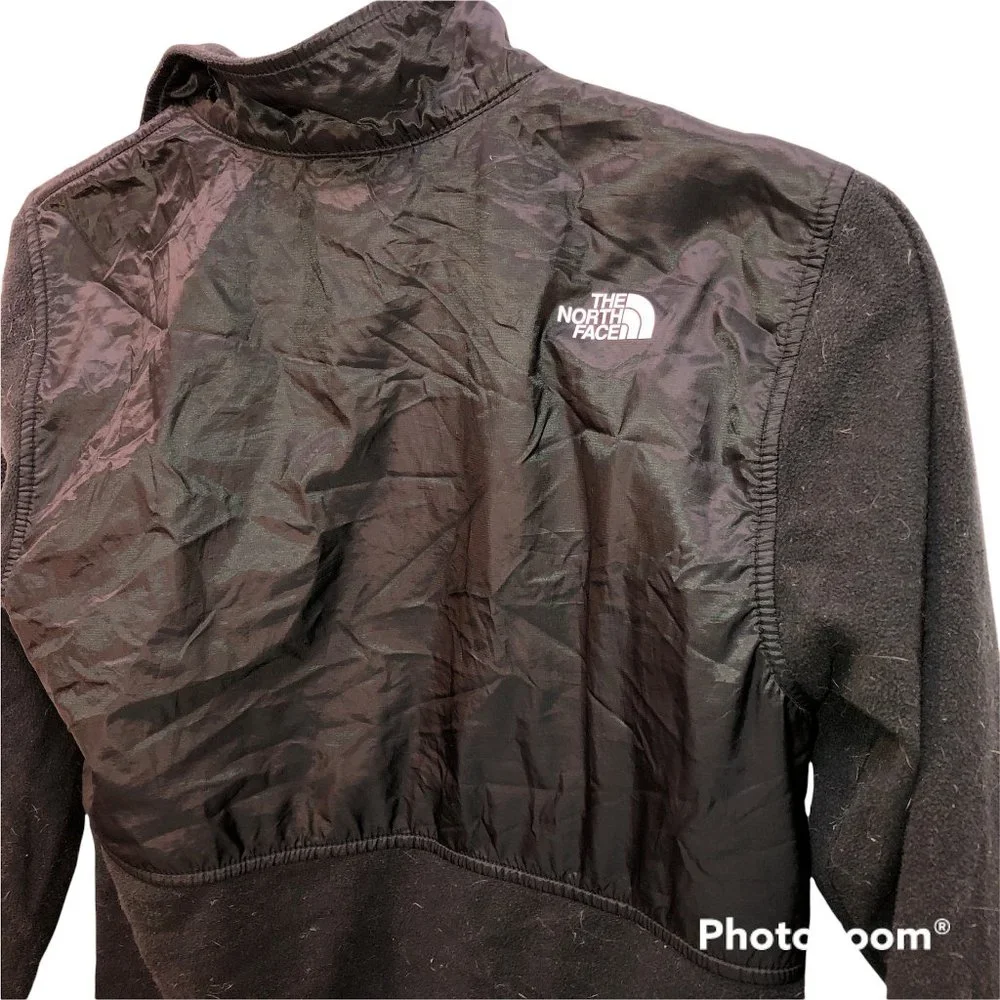 The North Face black blue trim lightweight shell boys jacket 14-26 L